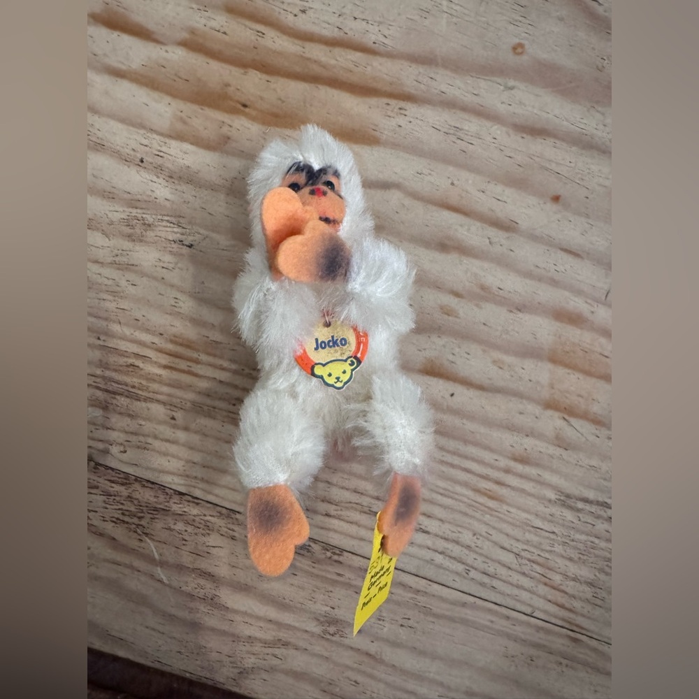 Steiff Jocko preserved Plush Monkey Toy with pristine tag